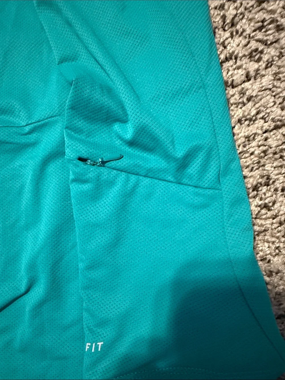 Nike Teal Racerback Athletic Tank with White Swoosh